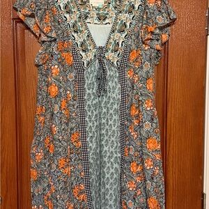 Anthropologie Astrid Tunic Mini Dress womens 3x